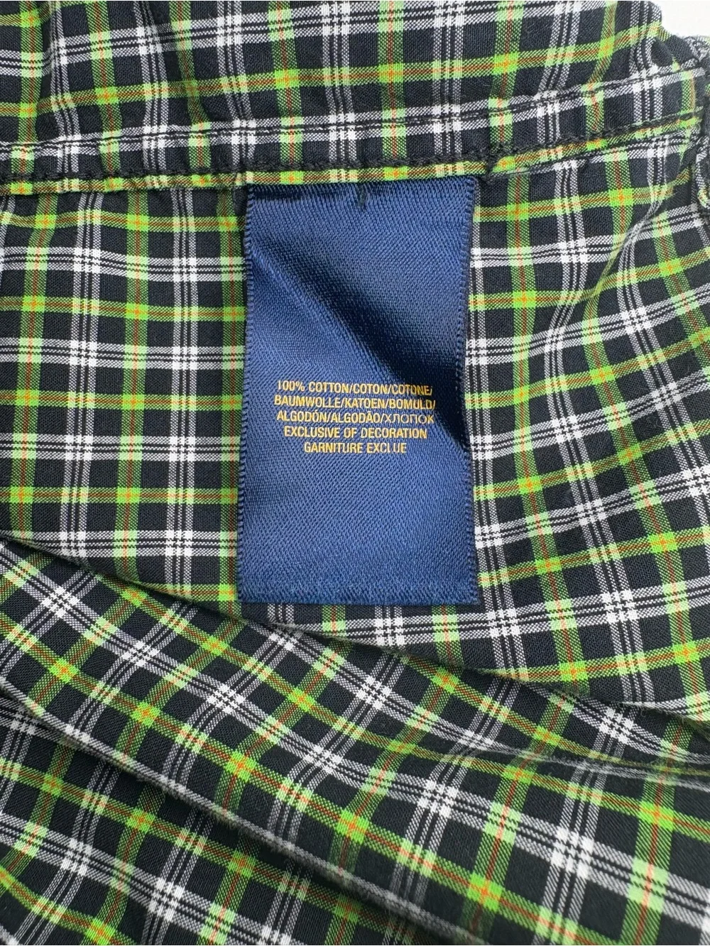 Ralph Lauren Bundle Blue Gingham & Green Plaid Button-Down Shirts